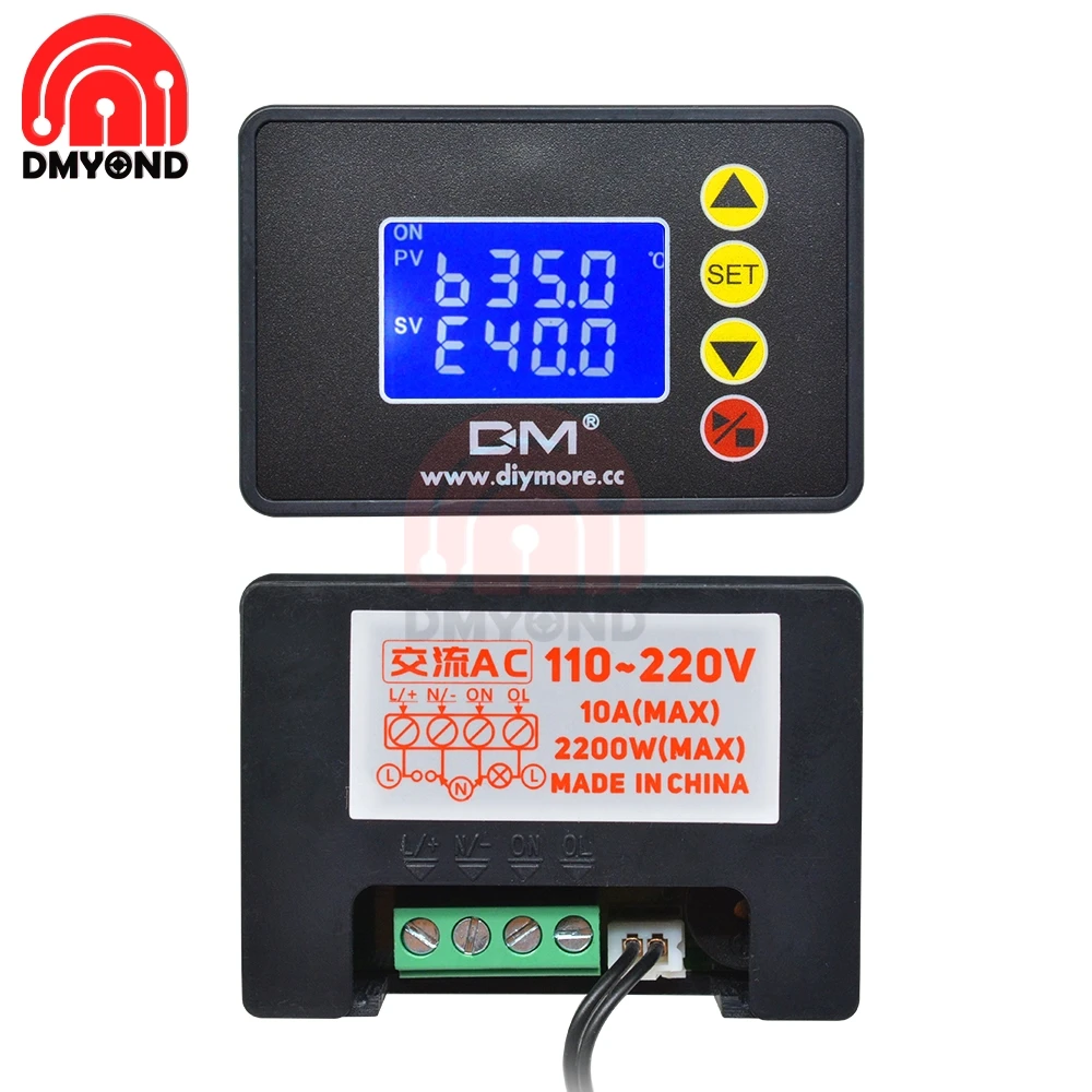 Водонепроницаемый термостат с ЖК дисплеем 1 37 дюйма 10 А модуль контроля