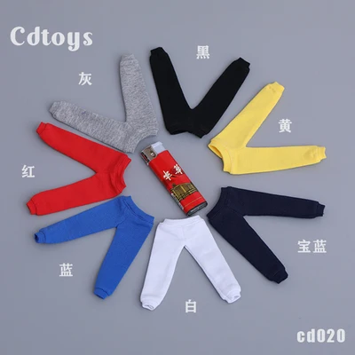 

Spot 1/12 cdtoys cd020 Soldier Pants Sports Pants Grey Army Green Red White Black For 6" Male Figure Body Doll