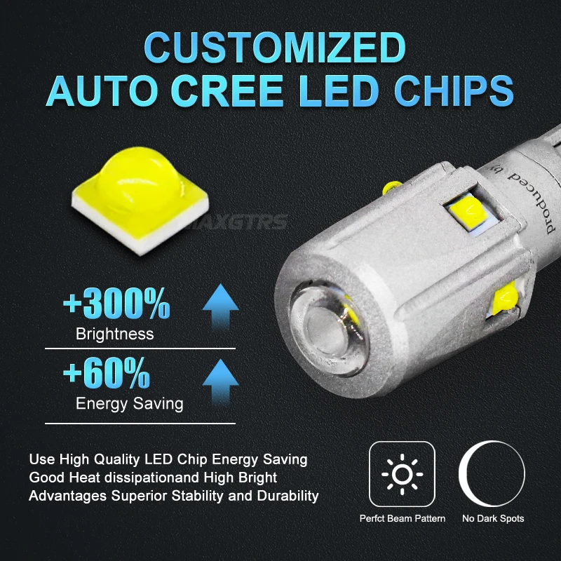 2x T15 W16W 921 912 Чрезвычайно яркий чип CREE 30 Вт светодиодный задний фонарь заднего хода