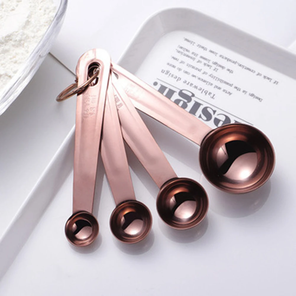

Full Stainless Steel Measuring Cup Spoon Kitchen Baking Cooking Tool Set Kitchen Dining Bar Accessories