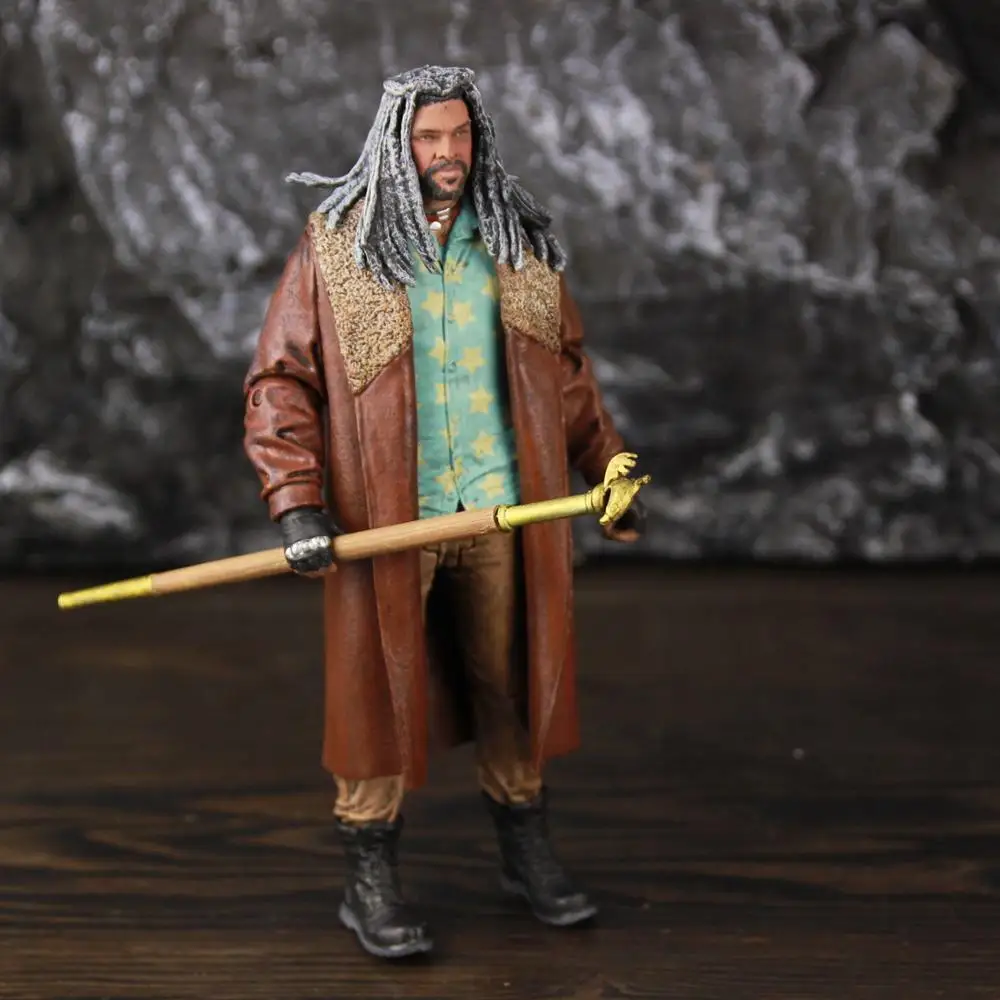

The Walking Dead 7" Ezekiel Action Figure Statue From Mcfarlane AMC TV Color Top Series Collectible Original Doll Movie Toys
