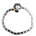 Замок-цепочка велосипедный складной с защитой от кражи