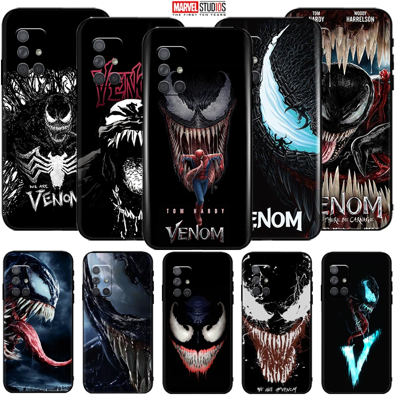 

Venom Phone Case For Samsung Galaxy A71 5G Funda Cover Marvel Avengers Comics SpiderMan Captain America Thor Deadpool Hulk