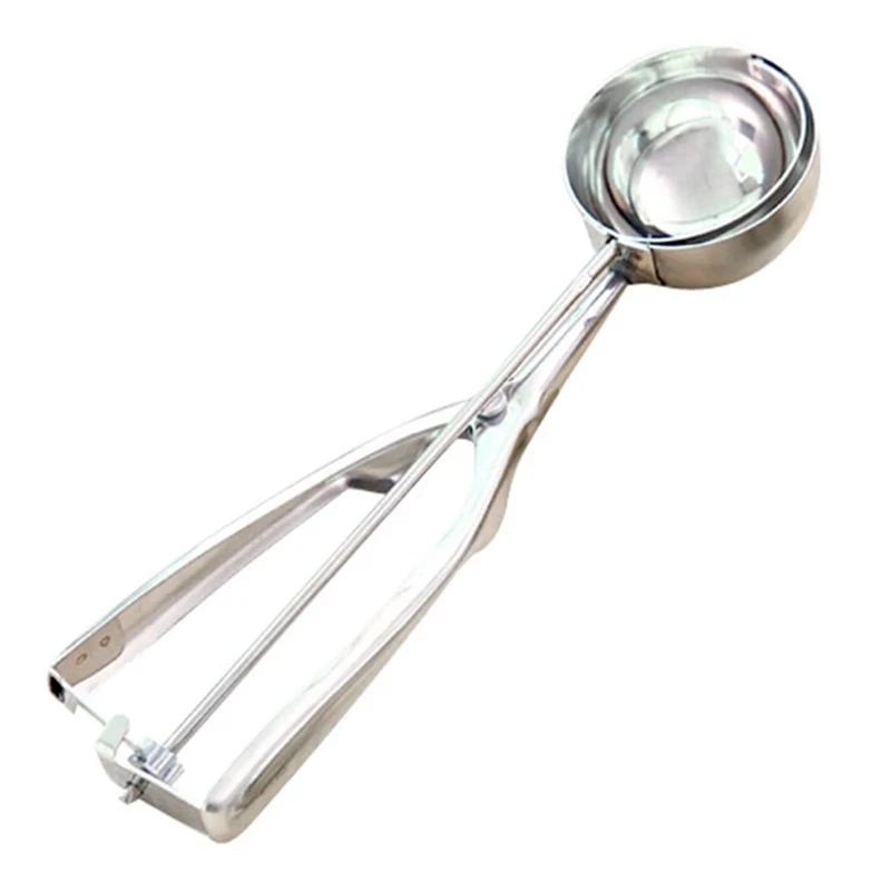 

4CM 5CM 6CM Kitchen Ice Cream Mash Potato Scoop Stainless Steel Spoon Spring Handle Kitchen Accessories Wholesale New