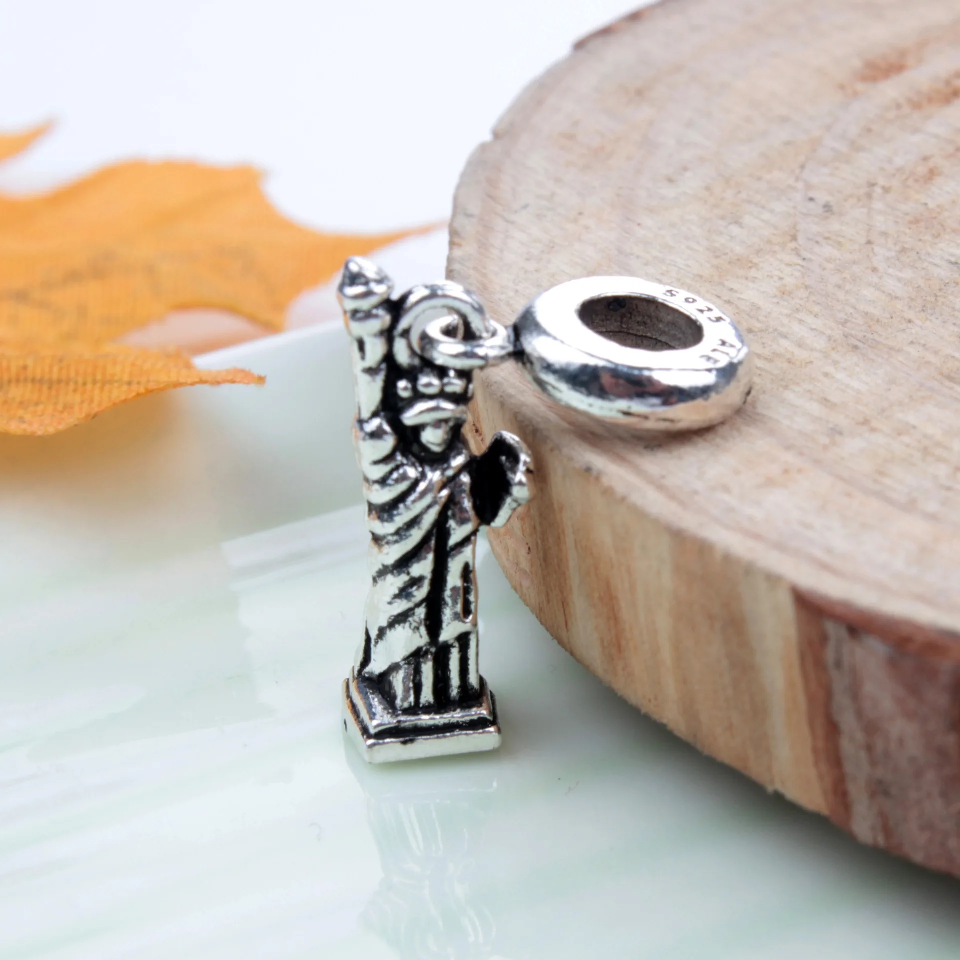 5 шт. ювелирные аксессуары сделай сам Посеребренная Статуя Свободы подвесные