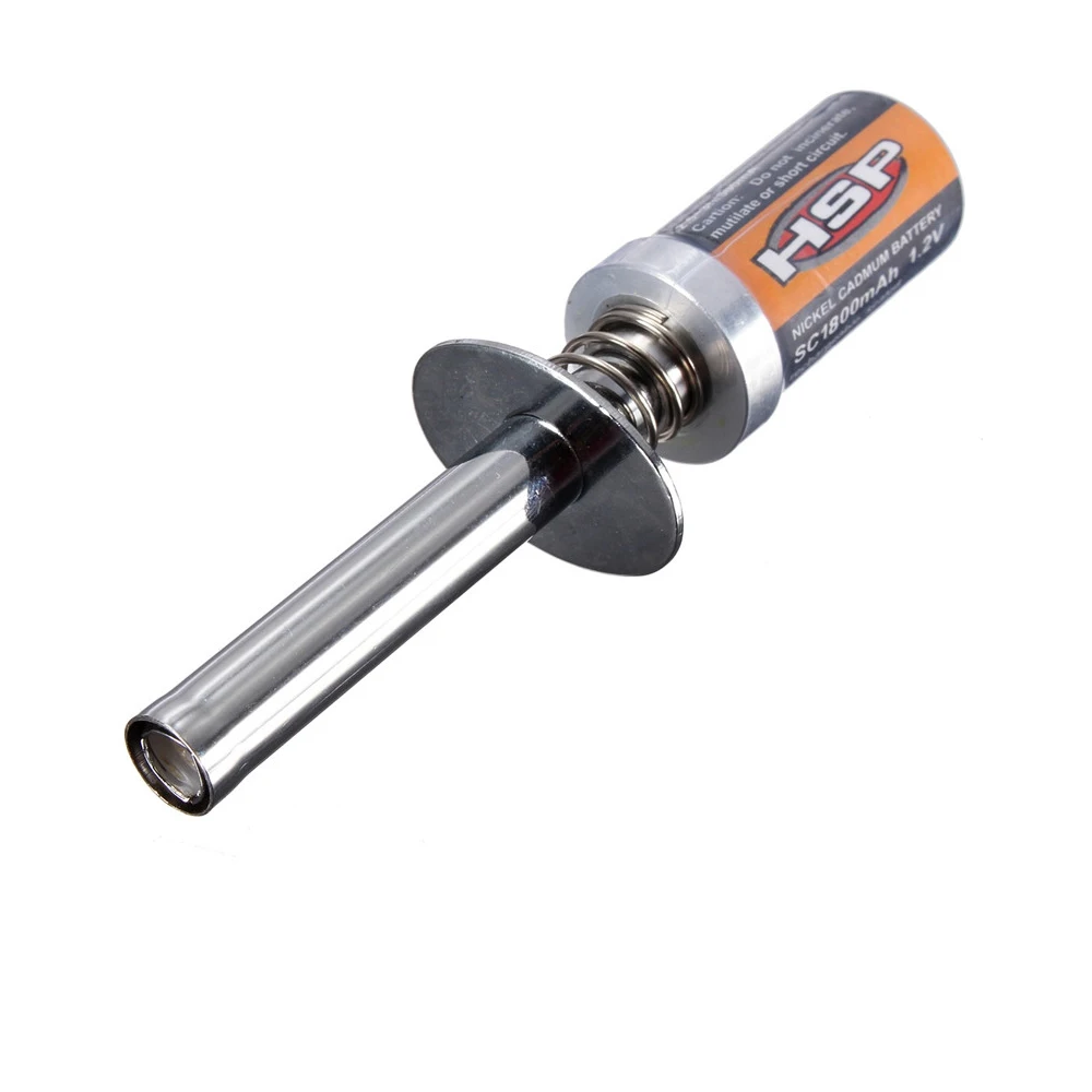 1set HSP RC Nitro 1.2V 1800MAH RECHARGEABLE GLOW PLUG starter Igniter+AC Charger for Gas Engine Power 1/10 1/8 Car |