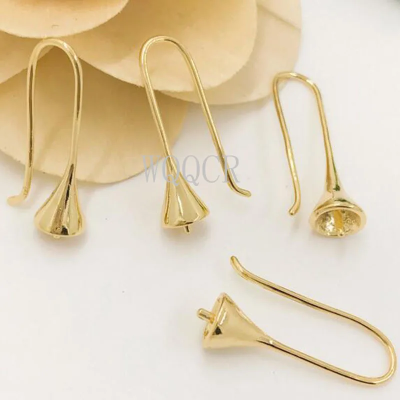 10PCS Free Shipping New Gold and 925 Silver colorSelect DIY Jewelry Accessories Water Drop Horn Shape Wholesale | Украшения и