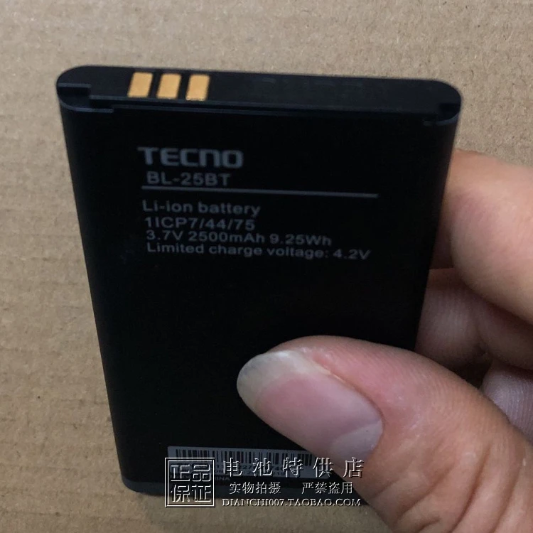 for TECNO mobile phone battery BL-25BT board 9.25WH 2500mAh | Мобильные телефоны и аксессуары