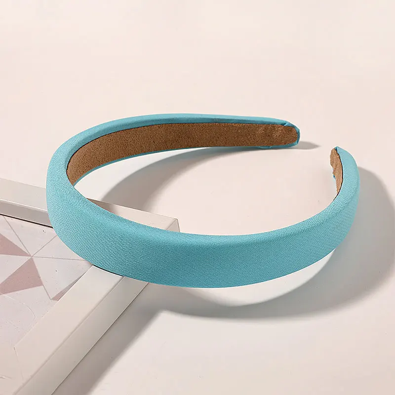 

Fashion Simple Padded Colorful Headbands Candy Color Head Hoop Sponge Non-slip Hair Hoop Anti-slip Turban DIY Hair Accessories