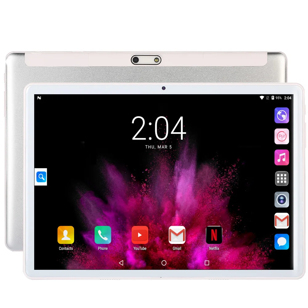 Новое поступление 10 1 дюймовый планшетный ПК Android 7 0 Google Play 1280*800 IPS 2.5D Закаленное