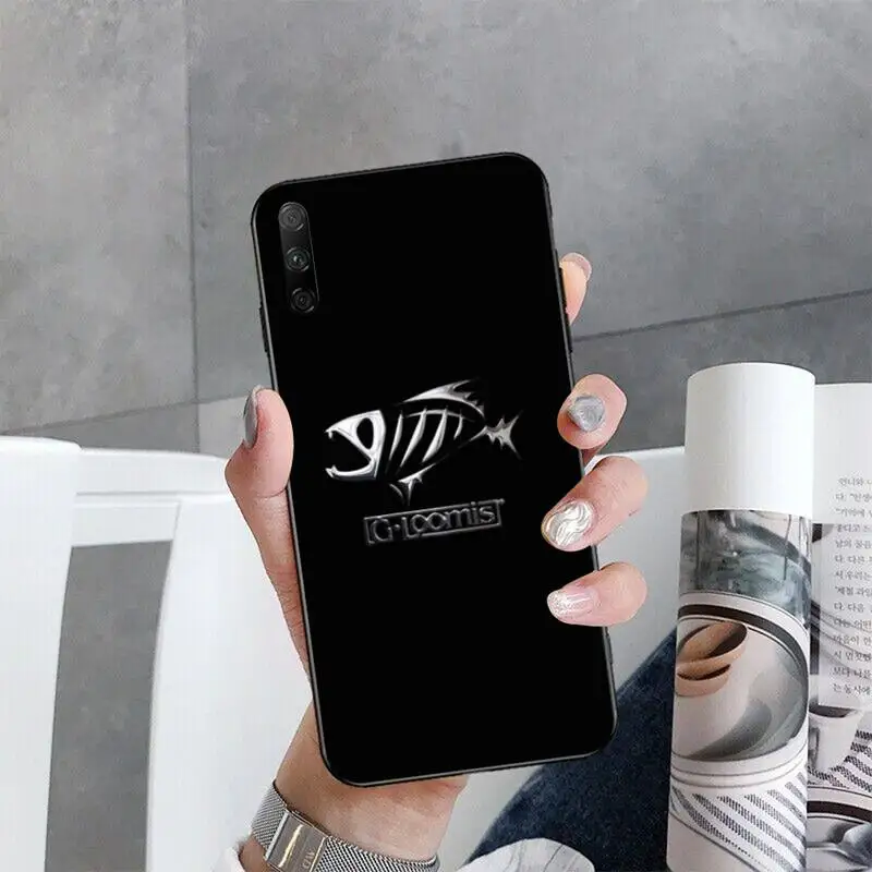 Чехол для телефона CUTEWANAN Gloomis Go черный мягкий чехол с логотипом на открытом