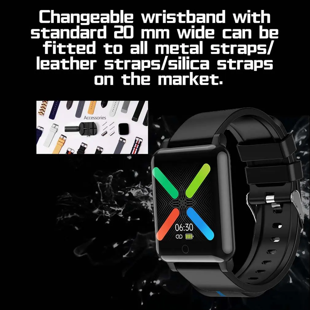

AD42 IP67 Waterproof 1.3 Inch Full Touch Screen Heart Rate Health Smart Sports Watch