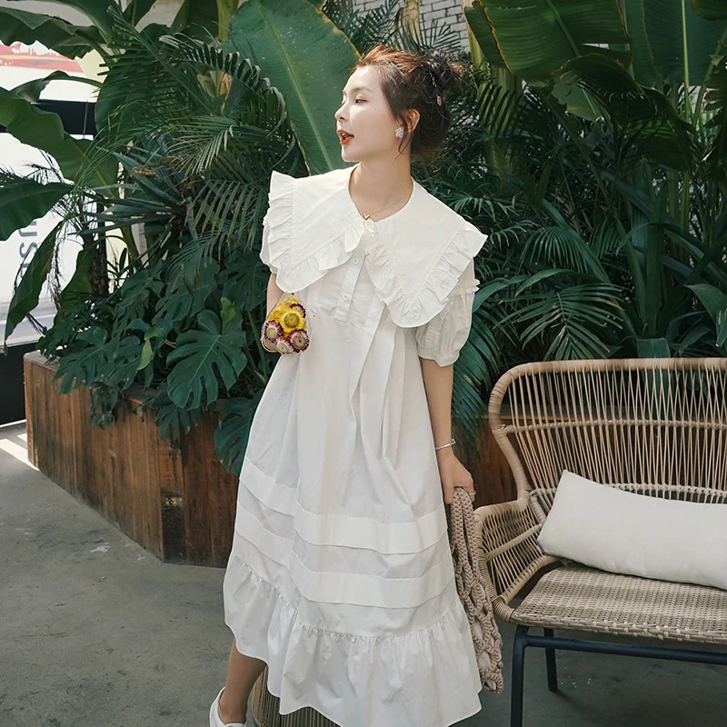 2021 г. основной кукольный воротник в стиле Instagram платье тяжелой индустрии B|Женские