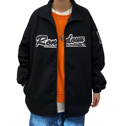 

Coat Female Spring and Autumn Hong Kong Style BF Student Loose-Fitting Versatile Thin High Street American Style Trend Retro