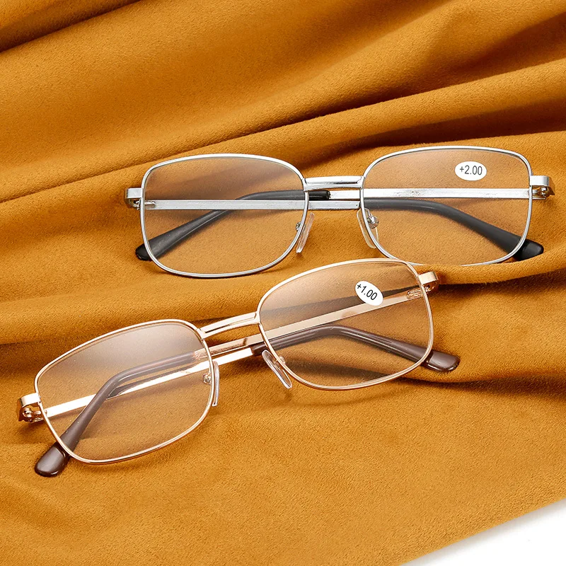 

Classic Square Metal Women Reading Glasses Computer Glasses Men Hyperopia Presbyopia Eyeglasses+1.0+1.5+2.0+2.5+3.0+3.5+4.0