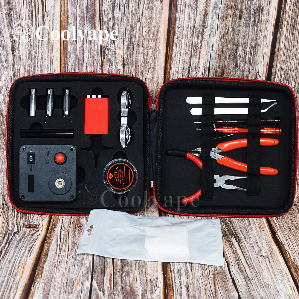 

Набор для самостоятельной сборки электронной сигареты Wolf coolvape Master v3, набор инструментов для самостоятельной сборки Taifun GT4 S rta