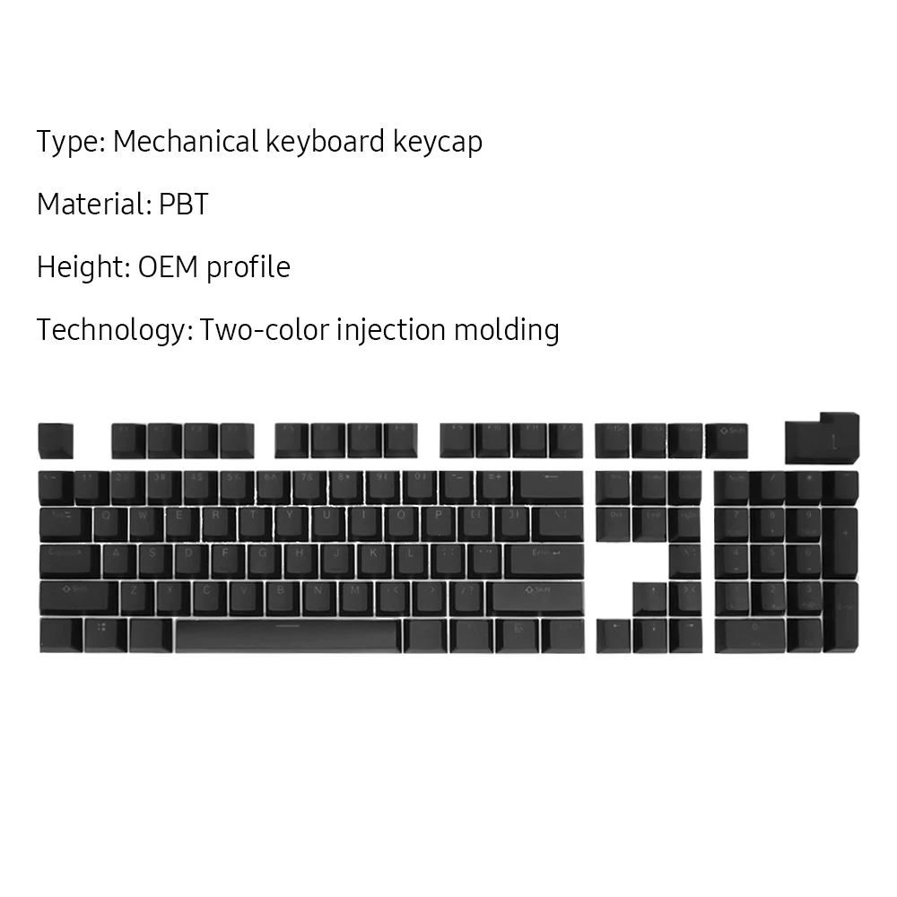 104 клавиш двухцветные клавиши для литья под давлением PBT набор OEM профиль