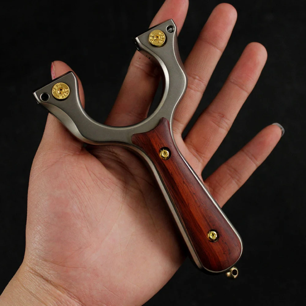 Рогатка из нержавеющей стали охотничий лук катапульта с прицеливанием и плоской