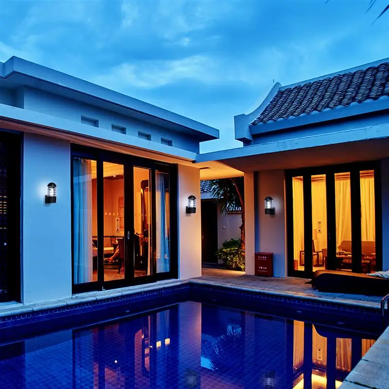 Винтажная настенная лампа 12 Вт круглая крышка садовый светильник с одной