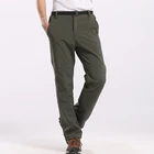 Зимние мужские быстросохнущие походные брюки, теплые флисовые эластичные водонепроницаемые повседневные брюки, мужские брюки для рыбалки, скалолазания, кемпинга