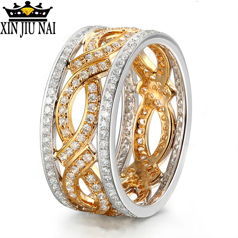 Женское и женское кольцо с драконом из циркония 24 к золотого цвета подарок на