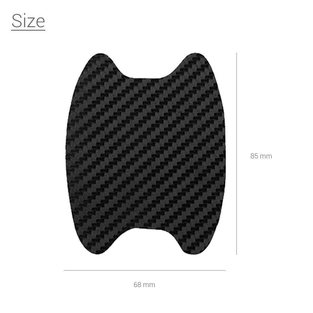 

10-100sets 8.5*6.8cm Car Handle Protection Film Invisible Car Carbon Fiber Door Handle Sticker Scratches Resistant Sticker