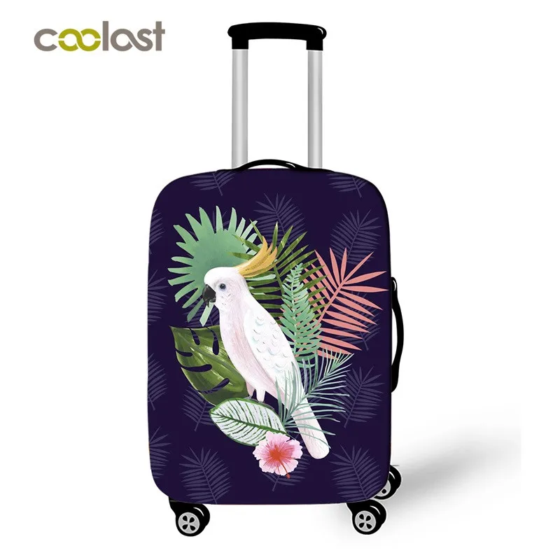 Чехол на колесиках с бабочками для девочек защитные эластичные Чехлы багажа