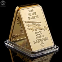 deutsche fine gold manfred albrecht freiherr von richthofen gold bullion clad bar replica collection coins
