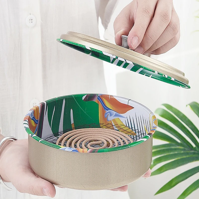 

Mosquito Coil Holder Portable Mosquito Incense Burner for Home Outdoor Camp