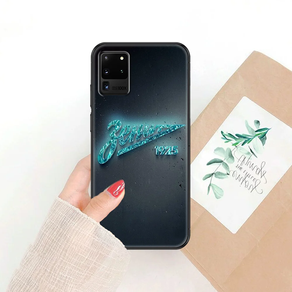 

FC Football Zenit Phone case For Samsung Galaxy Note 4 8 9 10 20 S8 S9 S10 S10E S20 Plus UITRA Ultra black 3D hoesjes art