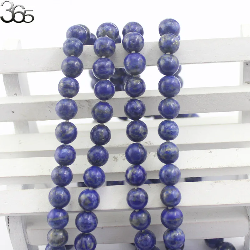 Бесплатная доставка подарочная упаковка 54 дюйма 8 мм синие лазуритовые бусины