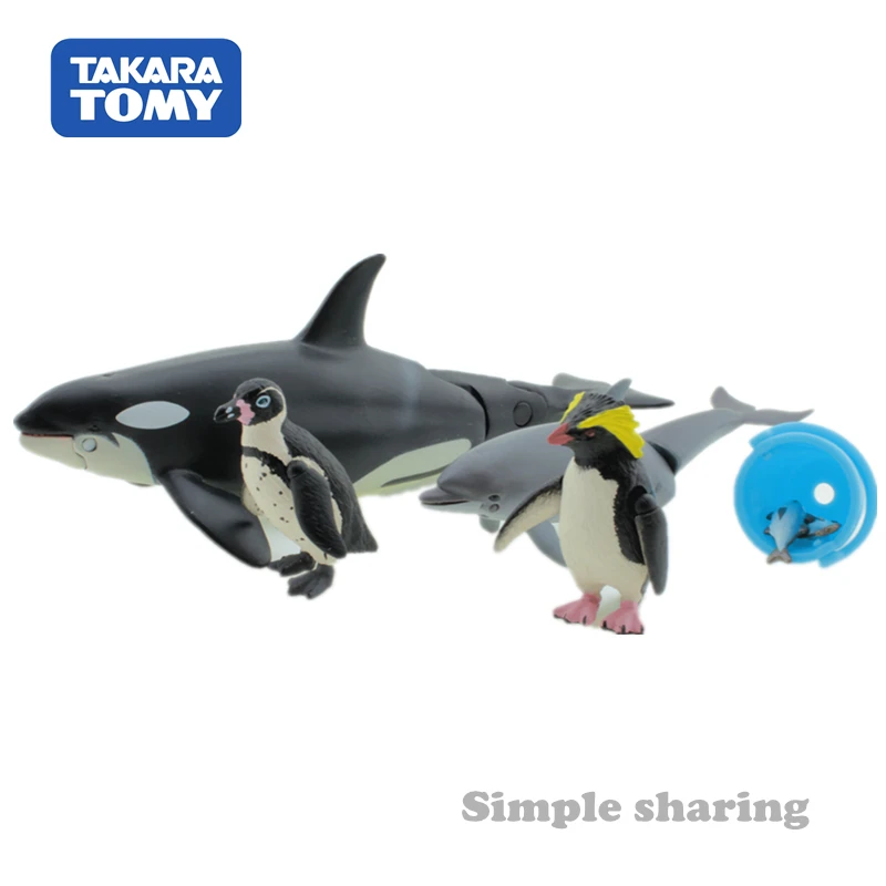 

takara tomy tomica ania animal adventure ag 3 Aquatic creature model kit diecast whale toys resin fish baby bauble dolphin mould
