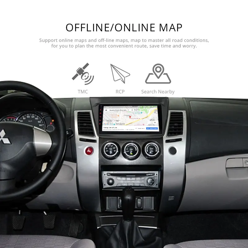 LJHANG Android 9 0 автомобильный dvd плеер для Mitsubishi Pajero 2006 2013 WIFI Автомобильный