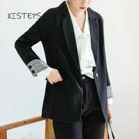 black blazer coat women thickened leisure suit jackets british style single breasted blazer feminino coats 2021 autumn clothings