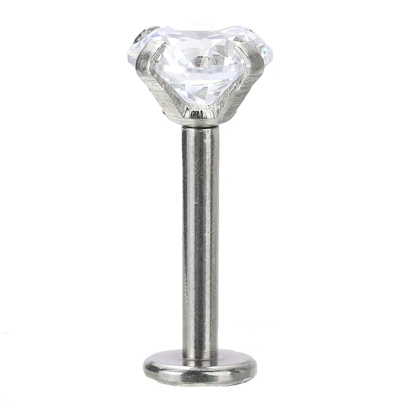 Винтажные серьги для женщин шпильки тройной Shellhard 16g кубического циркония из