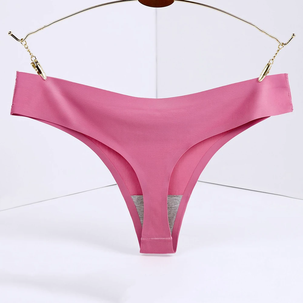 

Women's Underwear Plus fat T-shirt Women's Ice silk Seamless Low Waist Women's T-shirt European and American Sports Sexy T-shirt