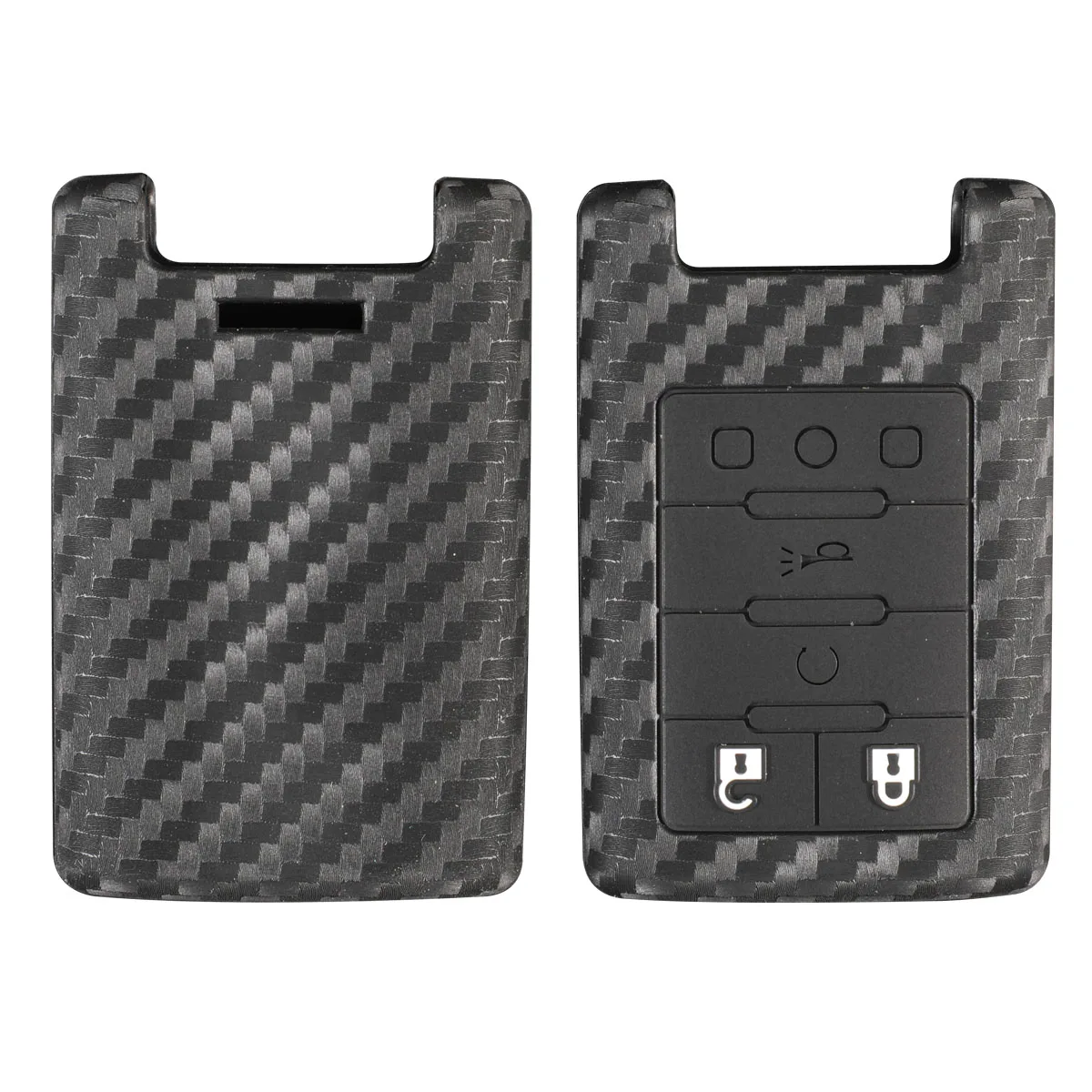 

Jingyuqin силиконовый чехол для ключа с дистанционным управлением из углеродного волокна для Cadillac Escalade SRX XTS ATSL SLS CTS STS ATS BLS Protect