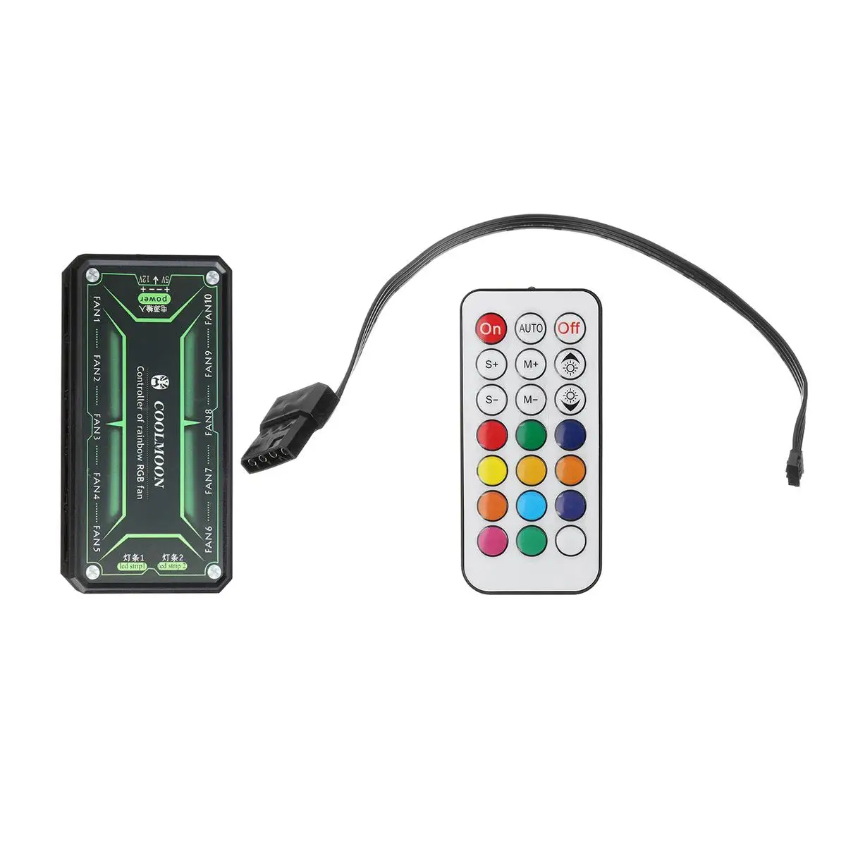 IR Remote 120 мм кулер вентилятор двойной Aura DC 12 В RGB PC Вентилятор охлаждения для компьютера бесшумный игровой чехол с ИК-пультом дистанционного управления светодиодный светильник - Цвет лезвия: IR Remote