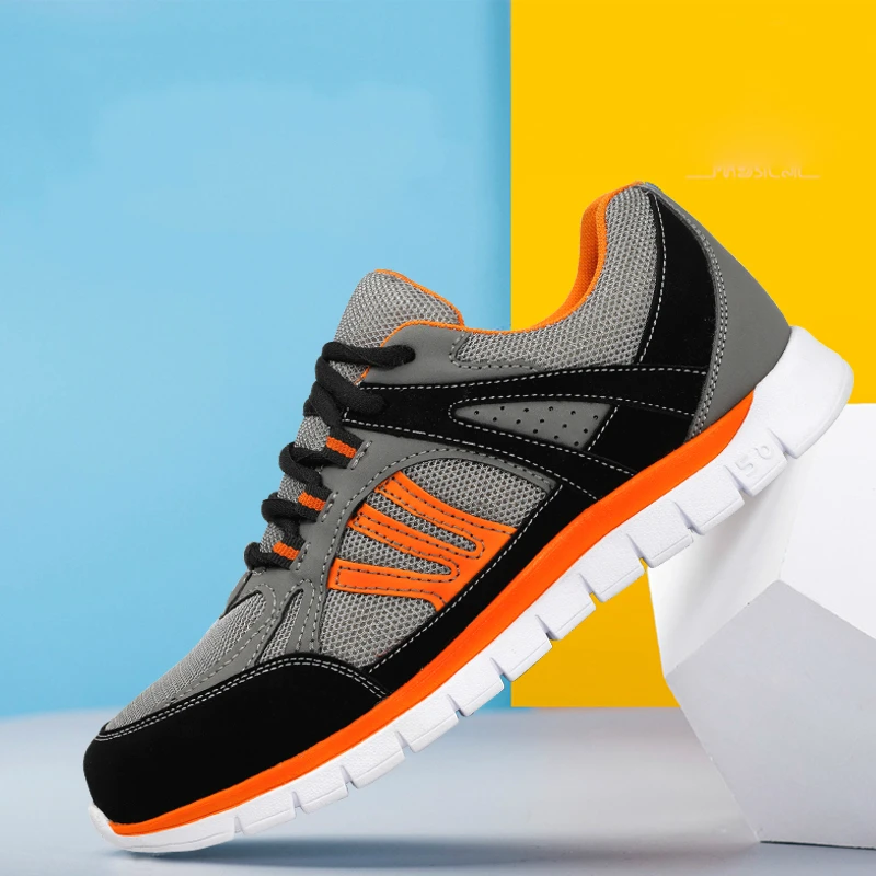 Кроссовки мужские со стальным носком Повседневные Дышащие не прокалывают очень