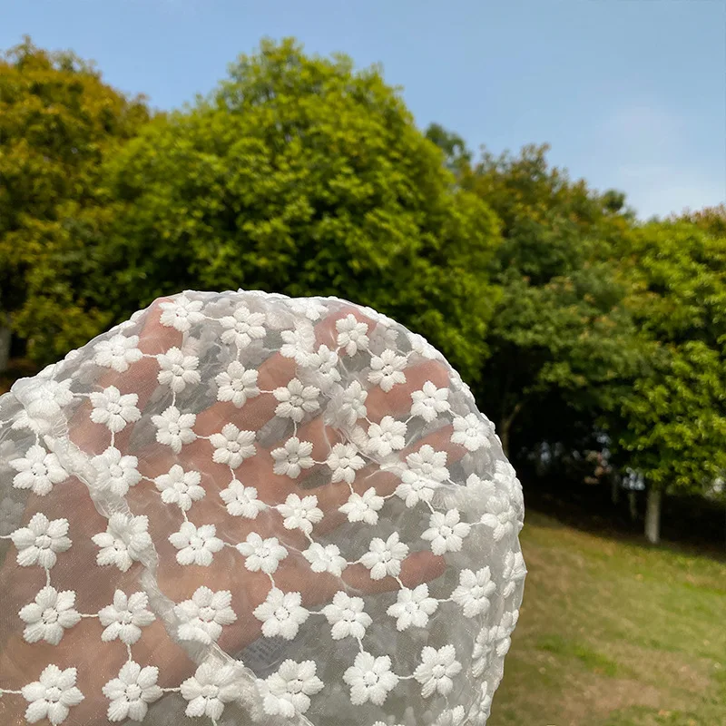 

Women Panama Lace Transparent Embroidered Bucket Hat Girl Flower Sun Hat Korean Fisherman Cap Japanese Beach Hat Solid Basin Hat