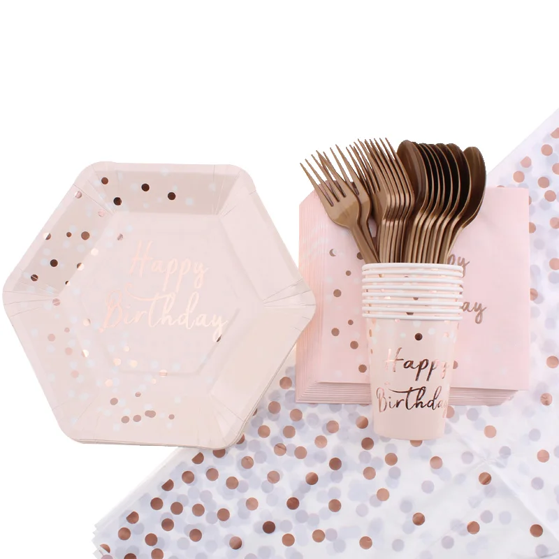 Одноразовая посуда 53 предмета тематические тарелки на день рождения салфетки