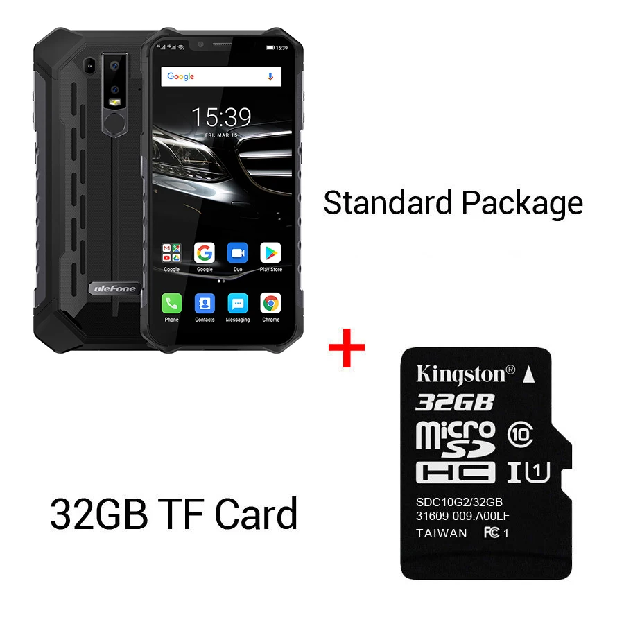Black N 32GB Card Ulefone Armor 6E Android 9,0 6," IP68 Водонепроницаемый Helio P70 4G+ 64G для распознавания лица NFC Беспроводная зарядка прочный мобильный телефон - Цвет: Black N 32GB Card