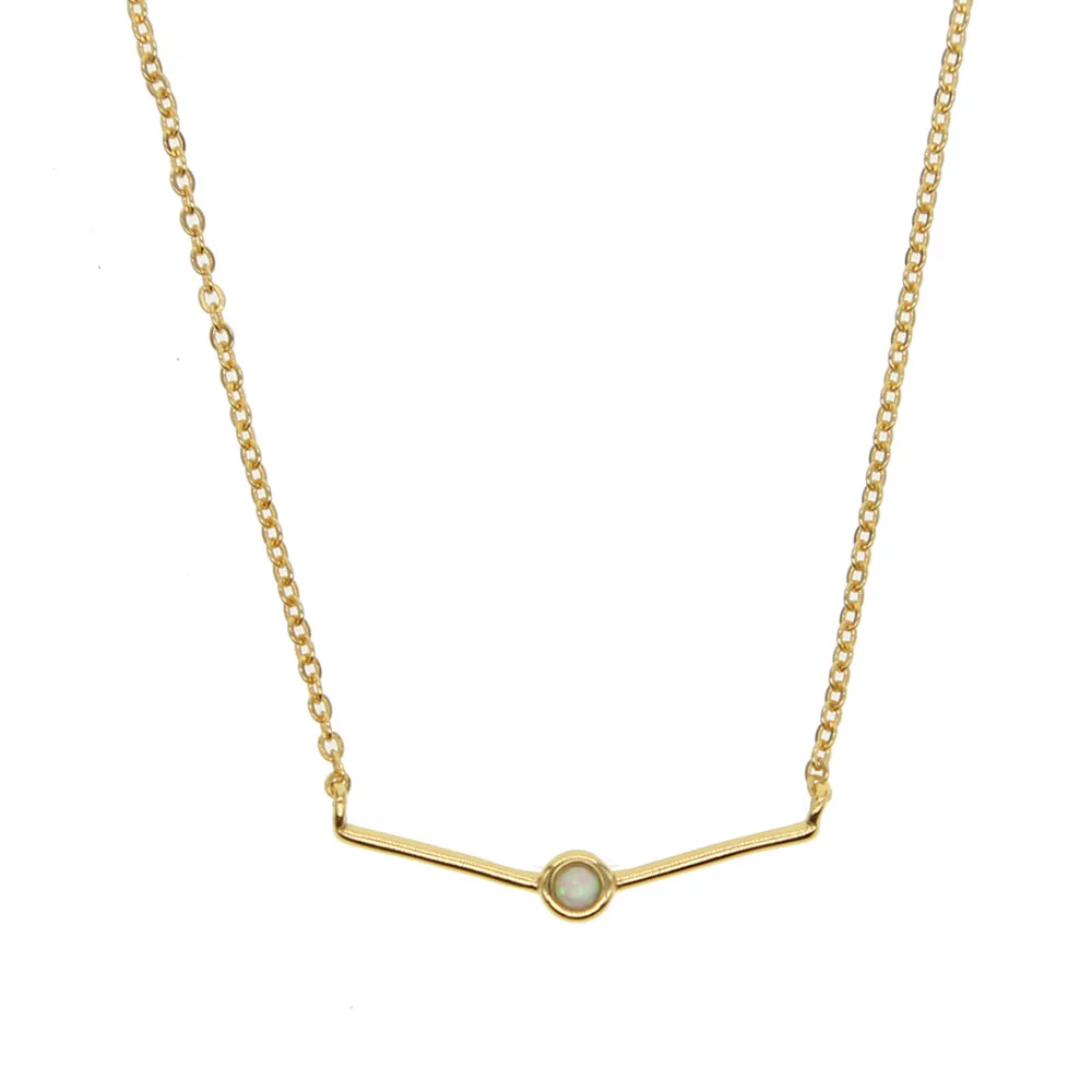 Цепочка с кулоном в виде полудрагоценного камня 1 шт.|Цепочки| |