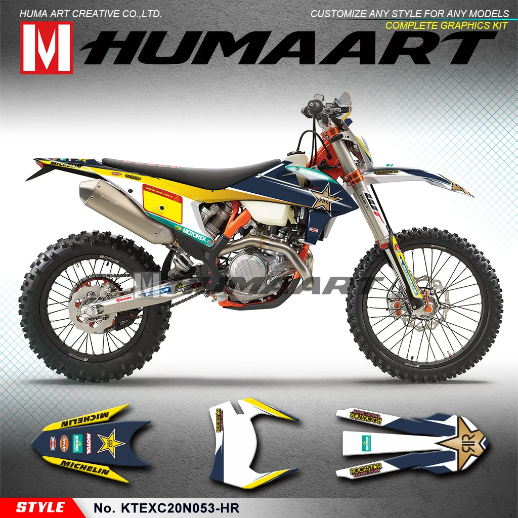 

HUMAART Heat Resistant Graphics for EXC EXC-F XC-W XCF-W 150 300 500 SX SXF XC-F 125 250 350 450 2019 2020 2021 2022