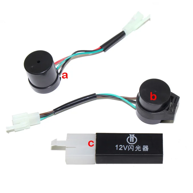 

Универсальный светодиодный фонарь 12 В для мотоцикла, электромобиля, скутера, трехлинейный поворотный фонарь со звуком