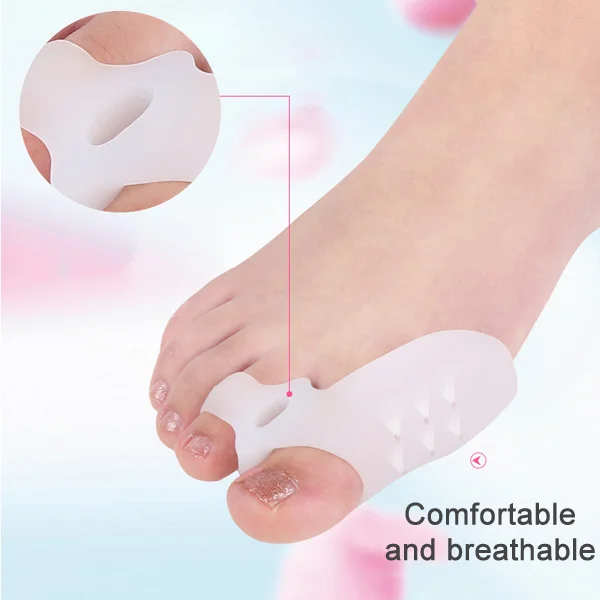 2 шт. гелевый ортопедический коррекция большого пальца ноги силиконовые