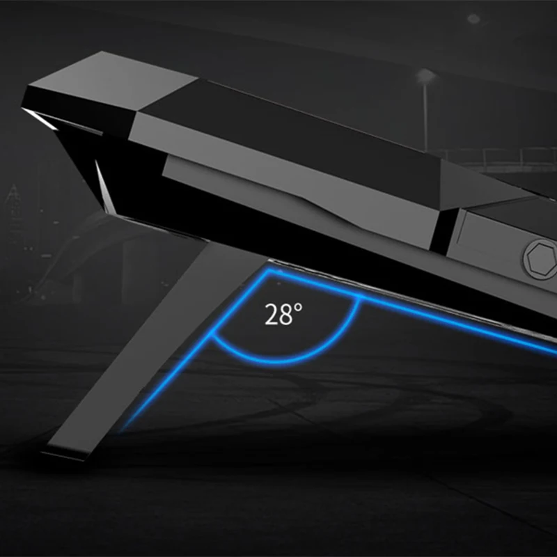 

COOLCOLD Gaming Laptop Cooler Six Fan Led Screen Two USB Port 2600RPM Laptop Cooling Pad Notebook Stand for Laptop