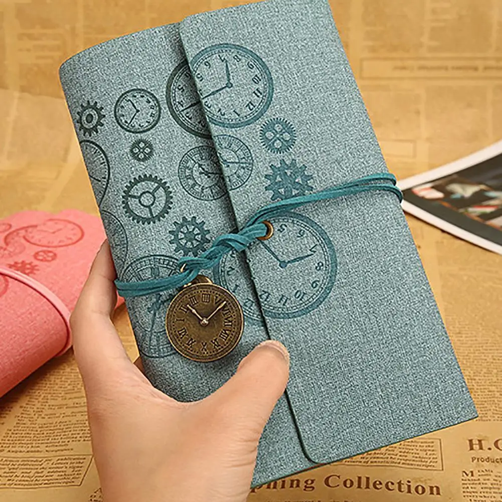 

Travel Vintage Mini Portable A6 Loose Leaf Journal Diary Book Notebook Notepad Pocketbook School Office Stationery Supplies