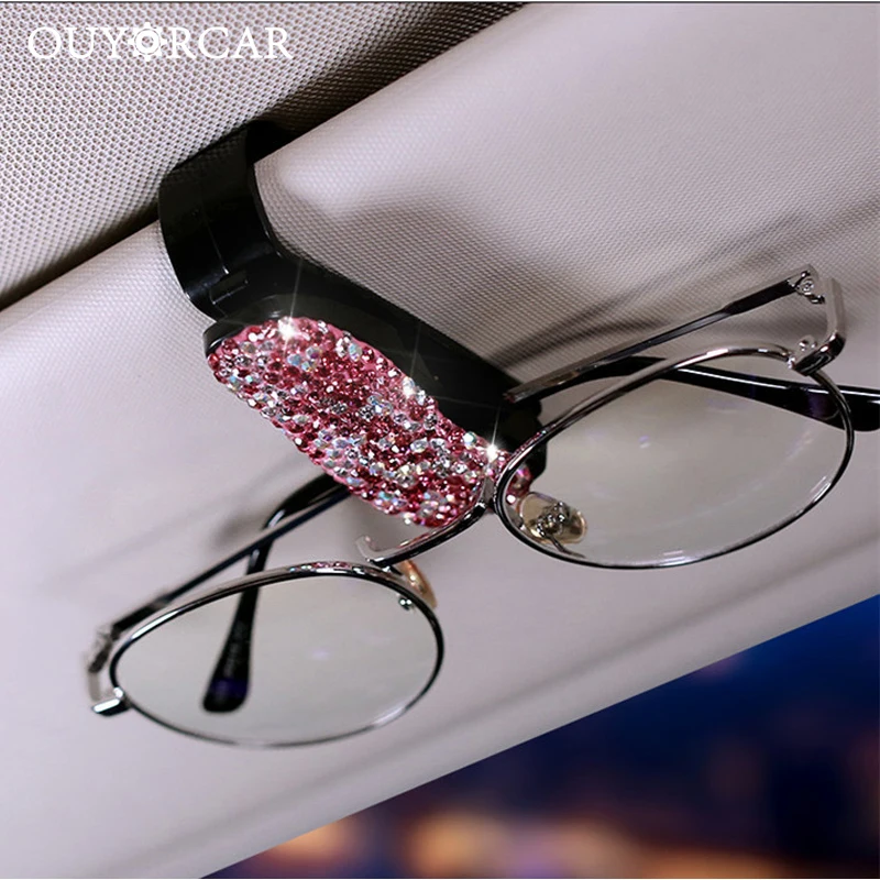 Автомобильный зажим Стразы Алмазный автомобильный солнцезащитный козырек для