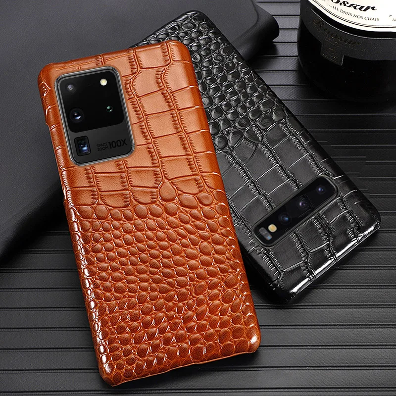 

Leather Phone Case For Samsung S21 Ultra S10 S10e S9 S8 S7 Note 8 9 10 A10 A20 A30 A40 A50 A51 A70 A71 A8 Plus Crocodile Texture